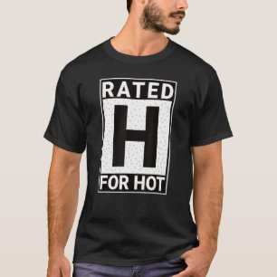 Camiseta Calificación H Para Calificación Caliente Etiqueta