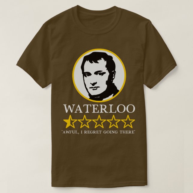 Camiseta Calificaciones de Waterloo (Diseño del anverso)