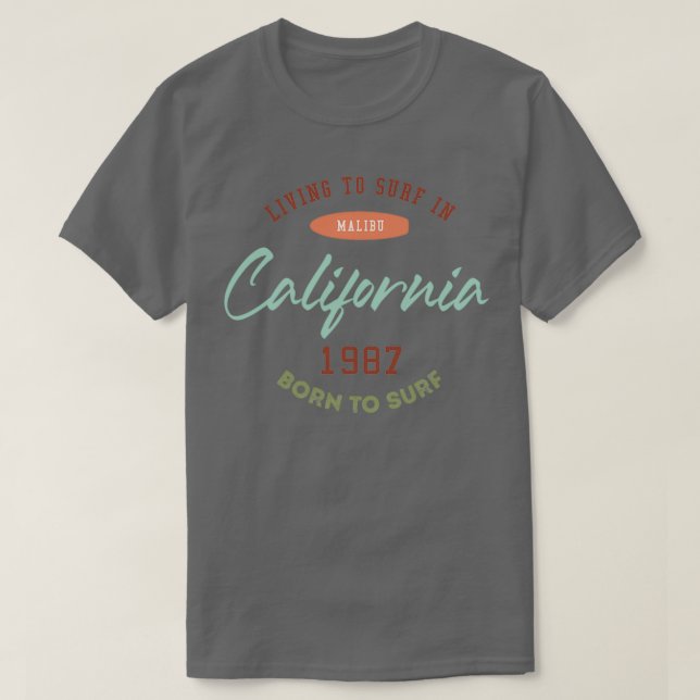 Camiseta California 1987 (Diseño del anverso)
