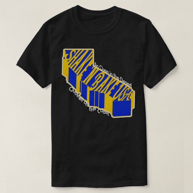 Camiseta California, alias Shake y Bake USA (Diseño del anverso)