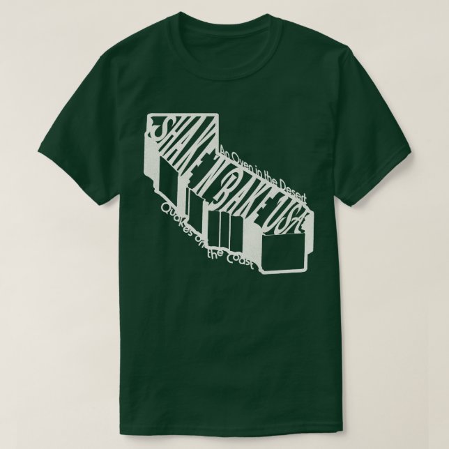 Camiseta California, alias Shake y Bake USA 1 (Diseño del anverso)