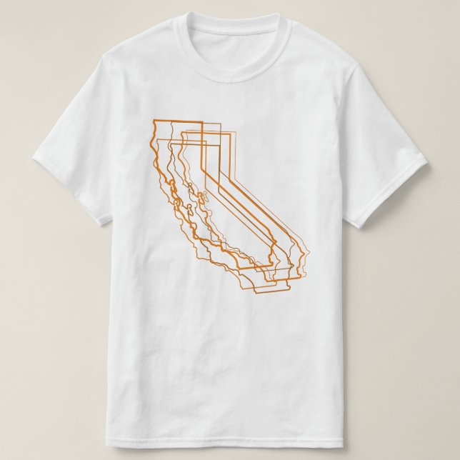 Camiseta california ámbar (Diseño del anverso)