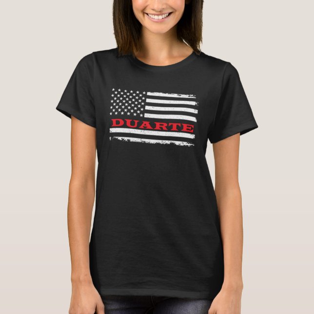 Camiseta California American Flag Duarte USA Patriotic Souv (Anverso)