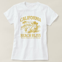 Camiseta California Beach Bliss en las costas de Cali
