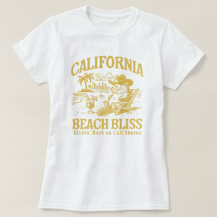 Camiseta California Beach Bliss en las costas de Cali