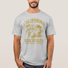 Camiseta California Beach Bliss en las costas de Cali