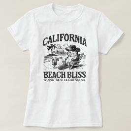 Camiseta California Beach Bliss en las costas de Cali