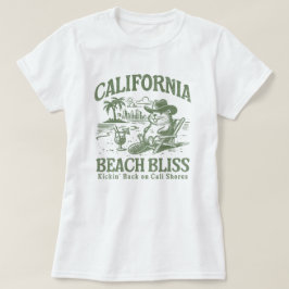 Camiseta California Beach Bliss en las costas de Cali