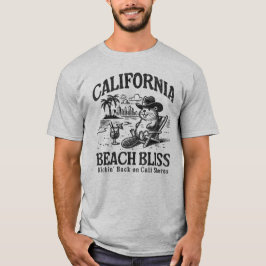 Camiseta California Beach Bliss en las costas de Cali