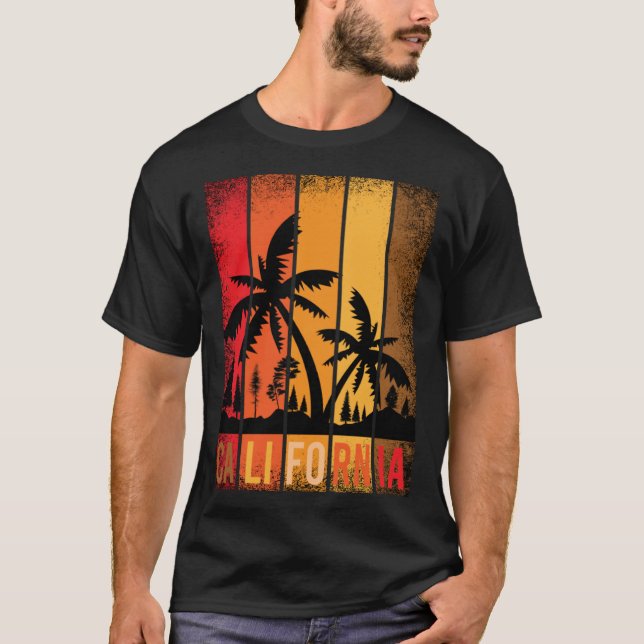 Camiseta California beach USA woman men children (Anverso)