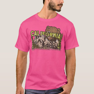 Camiseta California bear forest and mountains