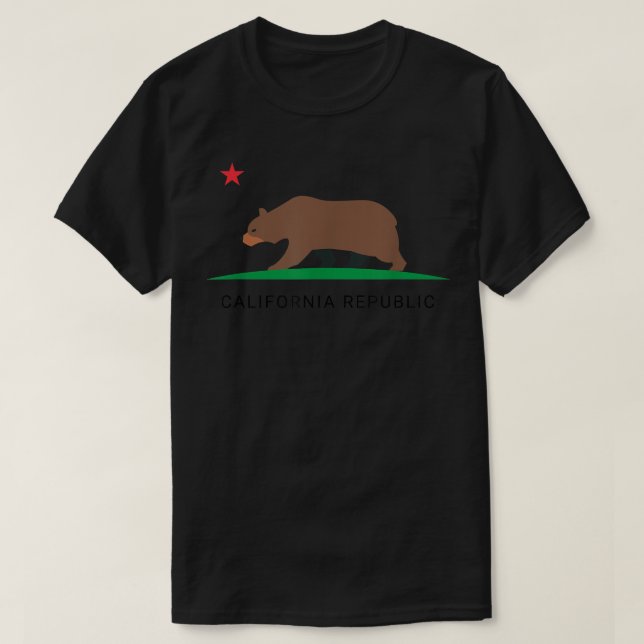 Camiseta California Bear Republic State Flag  Hipster  (Diseño del anverso)