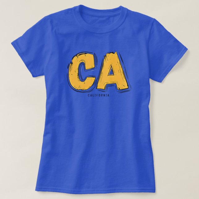 Camiseta California CA (Diseño del anverso)