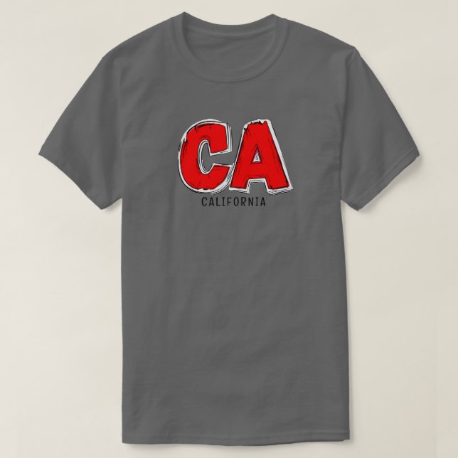Camiseta California CA (Diseño del anverso)