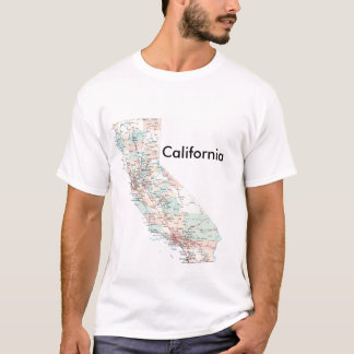 Camiseta California-camino-mapa, California