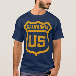 Camiseta California - Carretera de los EE.UU. de aspecto pe
