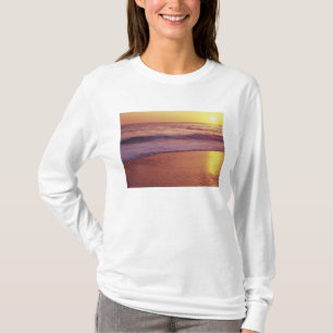 Camiseta California, cerca de Santa Cruz, Vista de la playa