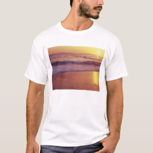 Camiseta California, cerca de Santa Cruz, Vista de la playa