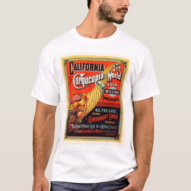 Camiseta California - cornucopia del mundo (Anverso)
