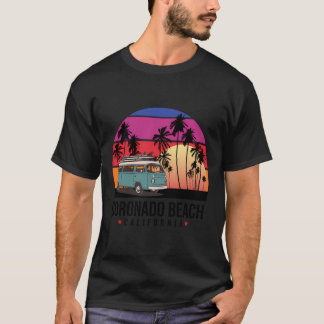 Camiseta California Coronado Beach Retro Surfer