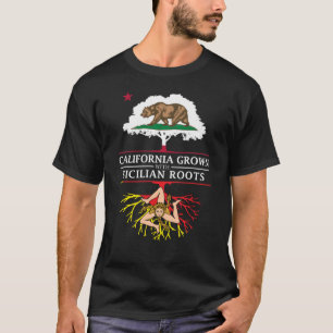 Camiseta California crecida con las raíces sicilianas
