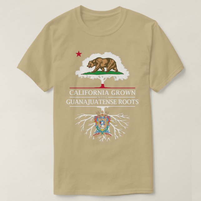 Camiseta California creció con raíces de Guanajuatense (Diseño del anverso)