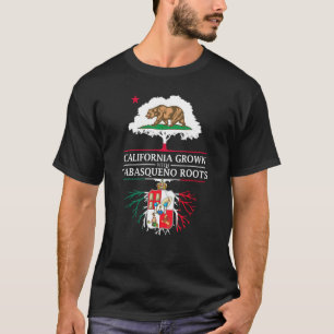 Camiseta California creció con raíces de Tabasqueno Tabasco