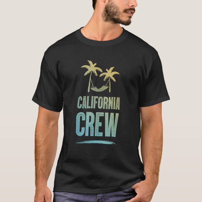 Camiseta California Crew Colorful  Vacation Team (Anverso)