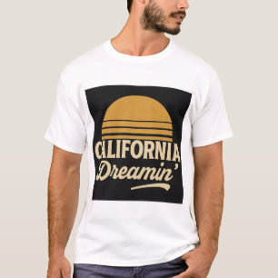 Camiseta California Dreamin’ Retro Sunset Des