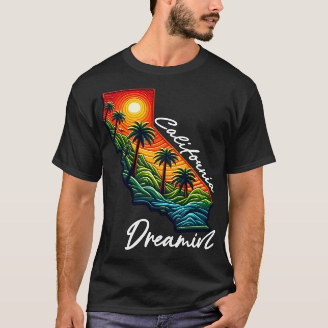Camiseta California Dreamin' Sunset (Anverso)
