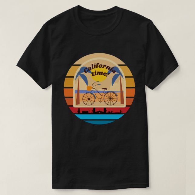 Camiseta California Dreamin’ Sunset & Palm Trees (Diseño del anverso)