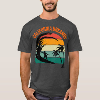 Camiseta California Dreamin Surf Shirt Vintage inspiró Cas