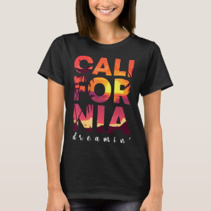 Camiseta California Dreaming Beach Palm Tree Summer Los Ang