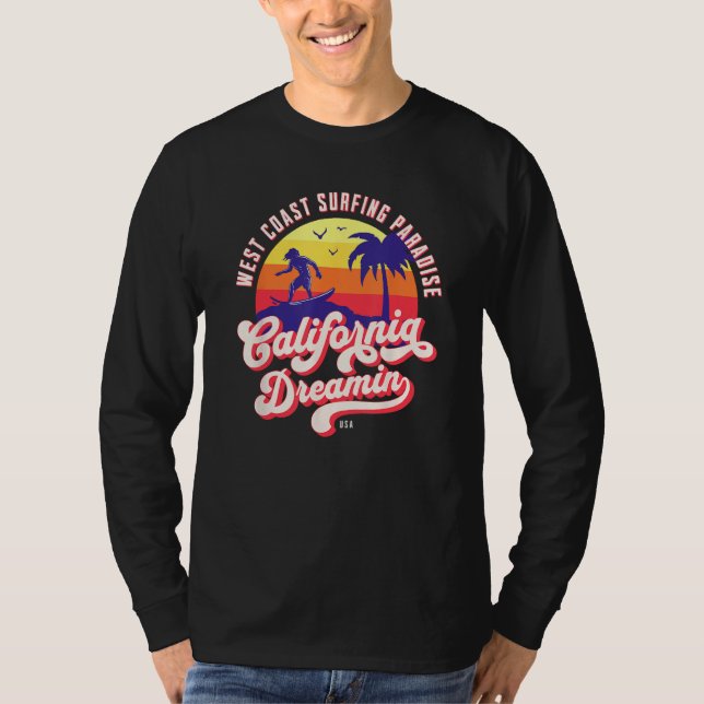 Camiseta California Dreaming Surfing (Anverso)