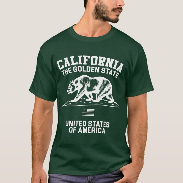 Camiseta California, el estado de oro (Anverso)