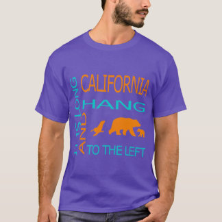 Camiseta California es larga y cuelga a la izquierda