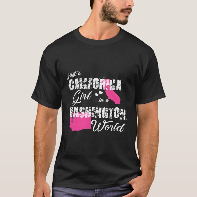 Camiseta California Es Sólo Una California En Washington (Anverso)