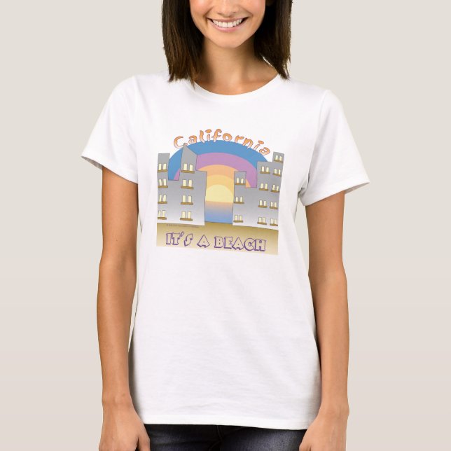 Camiseta California es una playa I (Anverso)