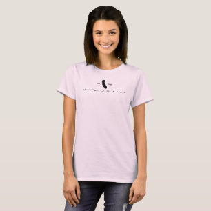Camiseta California Est 1850 Código Morse Rosa Pálido