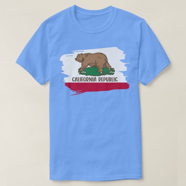 Camiseta California Flag Bear Premium 486 (Diseño del anverso)