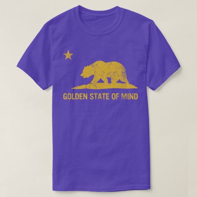 Camiseta California Golden State Of Mind Retro Fade Long Sl (Diseño del anverso)