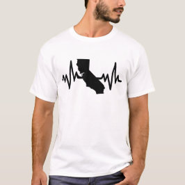 Camiseta california heartbeat design unisex