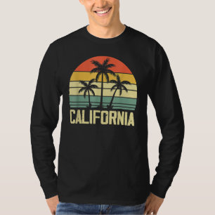 Camiseta California Island Palm Beach Surfboard Surf Retro
