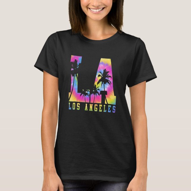Camiseta California Los Angeles La Tie Dye Throwback Class (Anverso)