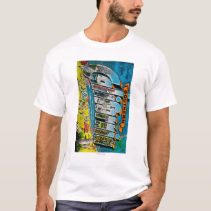 Camiseta California meridional - escenas grandes de la
