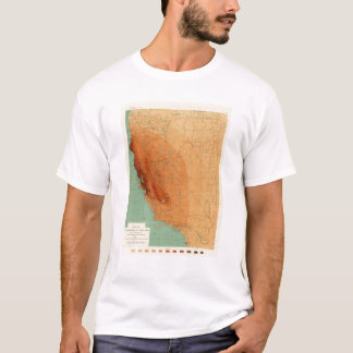Camiseta California, Nevada que muestra intensidad