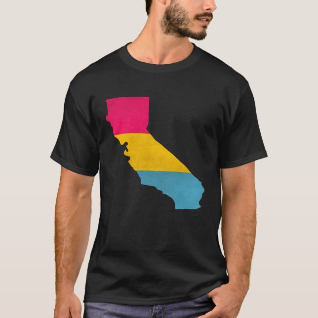 Camiseta California Pansexual Flag (Anverso)