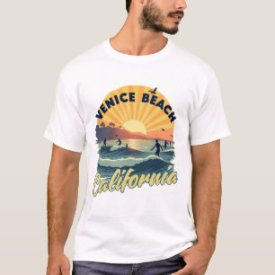 Camiseta California: Paraíso del Surf Dorado