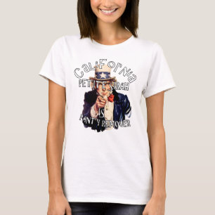 Camiseta California Petite Sirah es eliminador de bragas Tí