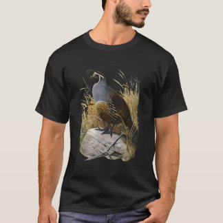Camiseta California Quail Ca Quail Birder